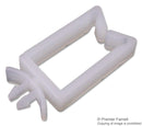 DURATOOL DTRWS-A-3-01 Fastener, Wire Saddle, Push Mount Cable Clamp, Nylon 6.6 (Polyamide 6.6), Natural, 15.5 mm