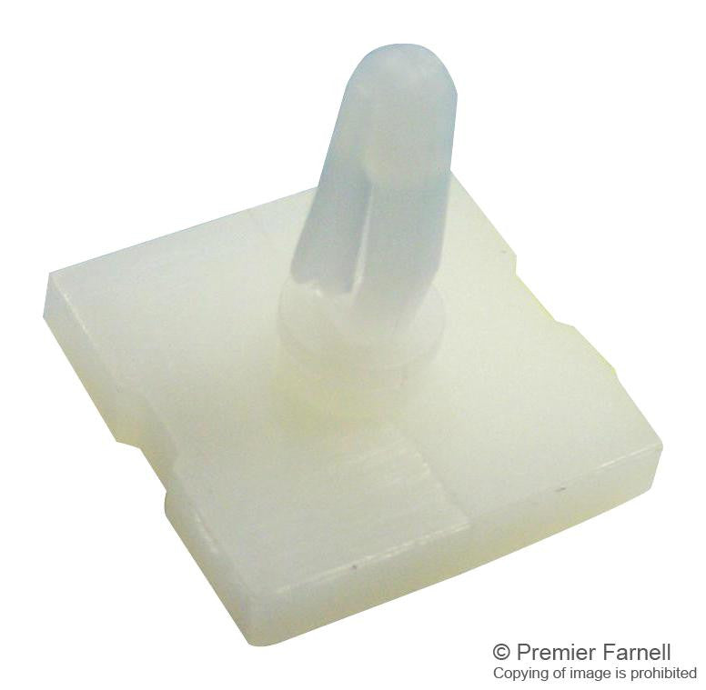 DURATOOL DTRLCBSBM-8-01A2-RT PCB Support, Lock-In Support With Adhesive Base, Nylon 6.6, 12.7mm x 4.4mm