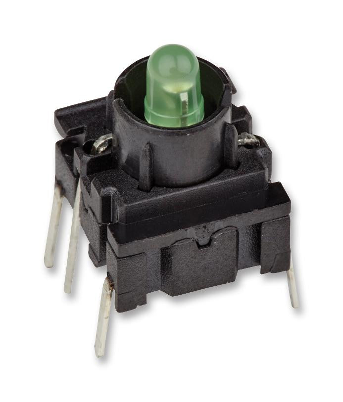 MULTIMEC RA3FTH920 Tactile Switch, Illuminated, 24 VDC, 50 mA, 3 N, Through Hole