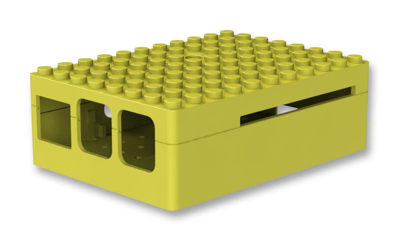 MULTICOMP CBPIBLOX-YEL Raspberry Pi PiBlox Case - Yellow