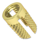 TR FASTENINGS M4-UHBRXPSF Insert, Blind, Expansion-Sert&trade;, Brass, Unheaded, 7.9mm x 5.5mm, M4, Pack of 100