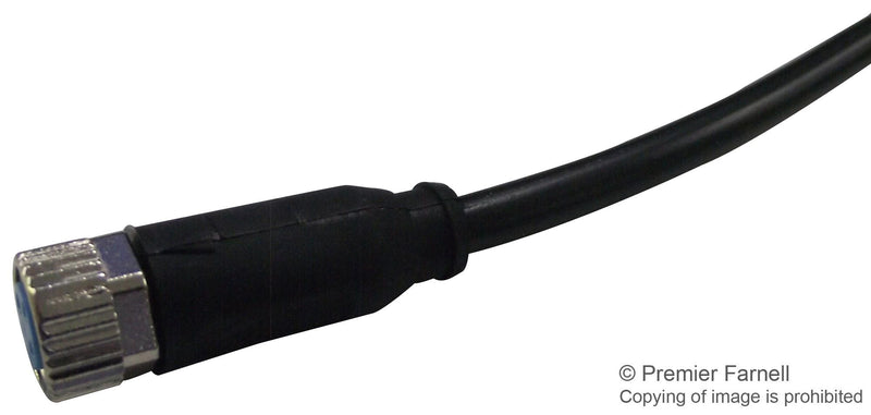 TE CONNECTIVITY 1-2273001-1 Sensor Cable, AMP, M8 Sensor Straight 3 Position Receptacle, Free Ends, 1.5 m, 4.9 ft