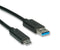 ROLINE 11.02.9010 USB Cable Assembly, USB Type A Plug, USB Type C Plug, USB 3.1, 1.6 ft, 500 mm