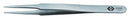 CK TOOLS T2360 Tweezer, Flat Round Tip, Precision, 120 mm, Stainless Steel Body, Stainless Steel Tip