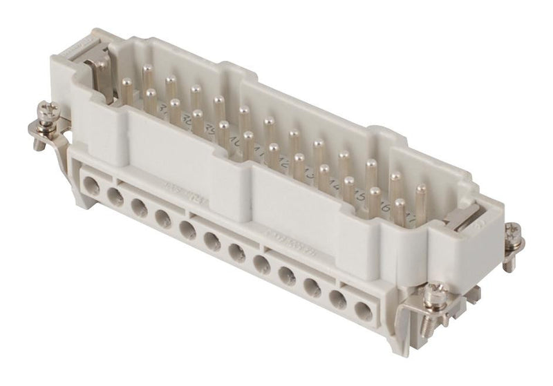 GWCONNECT BY MOLEX 7324.6107.0 Heavy Duty Connector Insert, 24+PE Signal, Wire Protection, GWconnect Series, Plug, 24B