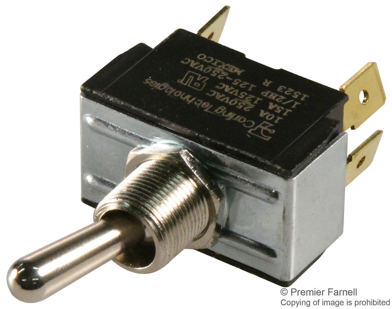 CARLING TECHNOLOGIES 2GE51-73 SWITCH, TOGGLE, SP3T, 15A, 250V