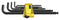 Wera 950/13 HEX-PLUS IMPERIAL 1 Hex Key Set L Imperial 5/64 &quot; - 3/8 Blacklaser Series 13 Piece