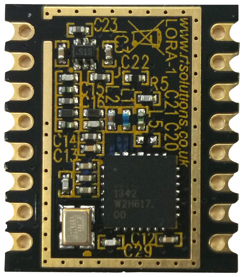 RF SOLUTIONS RF-LORA-868-SO Long Range Transceiver, Plug and Play Radio Module, Features Semtech SX1272 LoRa&trade;, 16 Km Range