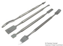 IDEAL-TEK K4MPTSS Spatula Kit, Stainless Steel, 4 Piece, 6.7"