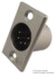 NEUTRIK NC5MP XLR Audio Connector, 5 Contacts, Plug, Panel Mount, Silver Plated Contacts, Metal Body, P Series