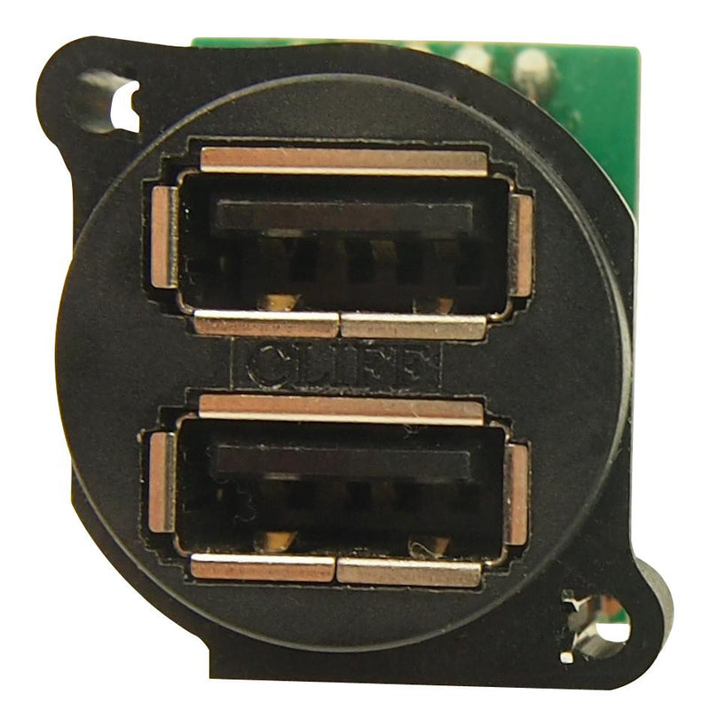 CLIFF ELECTRONIC COMPONENTS CP30092 USB Stacked Connector, USB 2.0, 5 Ways, Vertical