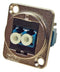 CLIFF ELECTRONIC COMPONENTS CP30213M Fiber Optic Adaptor, LC Duplex, LC Duplex, Straight Adapter