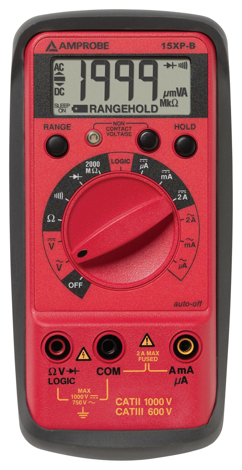 BEHA-AMPROBE 15XP-B Handheld Digital Multimeter, 1999 Count, True RMS, Auto Range, 3.5 Digit