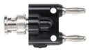 POMONA 1270 Connector Adaptor, BNC Coaxial, 1 Ways, Plug, Banana x 2, 2 Ways, Plug