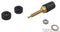 POMONA 3770-0 Binding Post, 3770 Series, 15 A, 2.5 kV, Gold Plated Contacts, Copper, Black