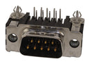 AMP - TE CONNECTIVITY 5747840-3 D Sub Connector, 9 Contacts, Plug, DE, AMPLIMITE HD-20 Series, Carbon Steel Body, Through Hole