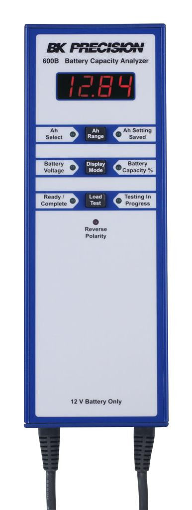 B&K PRECISION BK600B Battery Tester, Lead Acid, 0V to 12V, 265.1 mm, 74 mm, 54 mm