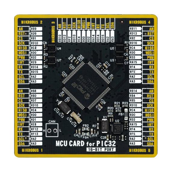 Mikroelektronika MIKROE-4566 ADD-ON Board PIC32 Microcontroller New