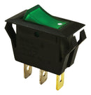 MULTICOMP SPC21178 Rocker Switch, Illuminated, SPST, On-Off, Green, Panel, 15 A