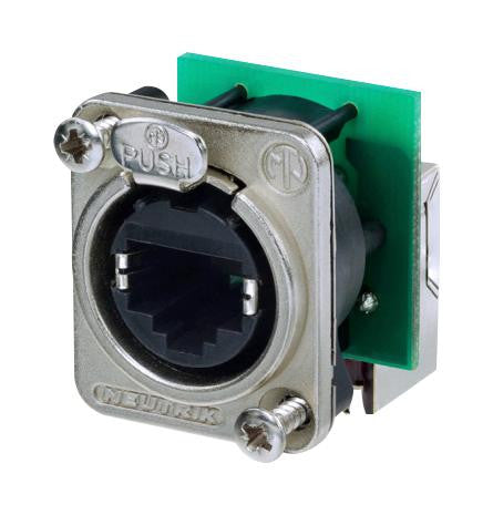 NEUTRIK NE8FDP-R In-Line Adaptor, Feed-Through, Cat5e, RJ45, Jack, 8 Ways, RJ45, Jack, 8 Ways