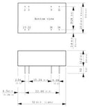 Traco Power TEN 3-1221 TEN 3-1221 Isolated Through Hole DC/DC Converter ITE 2:1 3 W 2 Output 5 V 250 mA