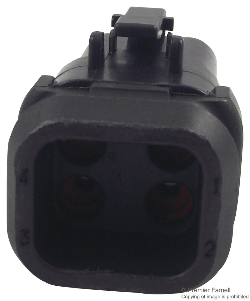 DEUTSCH DTP06-4S-EE01 Connector Housing, IP68, DTP Series, Plug, 4 Ways, 6.71 mm, DTP Series Socket Contacts