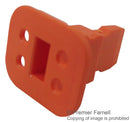 DEUTSCH W4S Connector Accessory, Orange, Wedge Lock, Deutsch DT Series 4Pos Plug Connectors, DT Series