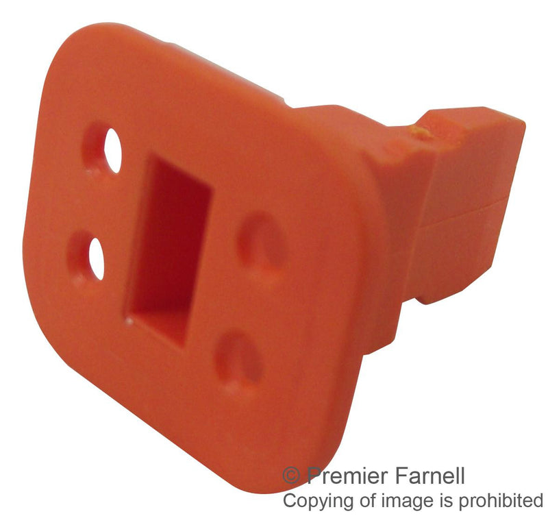 DEUTSCH W4S Connector Accessory, Orange, Wedge Lock, Deutsch DT Series 4Pos Plug Connectors, DT Series