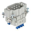 HARTING 09330062648 Heavy Duty Connector Insert, 1 Ground Contact, Han ES Press, Plug, 6B, 6 Contacts, Cage Clamp Pin