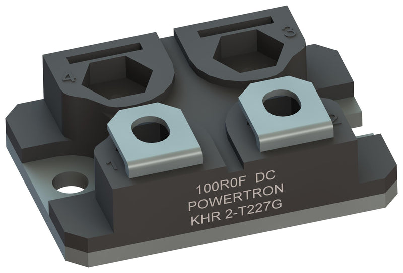 POWERTRON KHR 2-T227 1R000 G 1% Resistor, Screw, 1 ohm, 200 W, 1.5 kV, &iuml;&iquest;&frac12; 1%, KHR 2-T227 Series, Thick Film