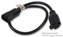 TRIPP-LITE P002-002 Mains Power Cord, IEC 60320 C14, NEMA 5-15R, 2 ft, 610 mm, Black