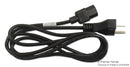 VOLEX 17566 Mains Power Cord, IEC 60320 C13, NEMA 6-15P, 79 ", 2 m, Black