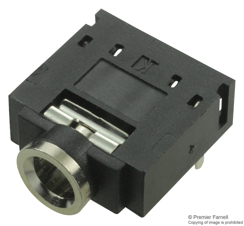 MULTICOMP SPC21348 Phone Audio Connector, 1 Contacts, Jack, 3.5 mm, PCB Mount, Silver Plated Contacts