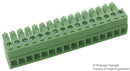 MULTICOMP EBK-16-B Pluggable Terminal Block, 3.81 mm, 16 Ways, 24 AWG, 12 AWG, Screw