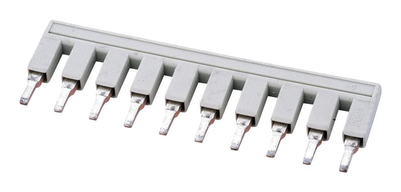WAGO 2002-410 Jumper (Busbar), Jumper Bar, Terminal Blocks, 10 Ways, 5.2 mm