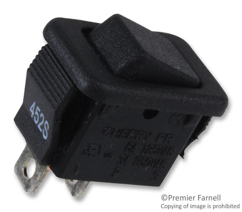 ZF ELECTRONICS PRK22J5BBBNN SWITCH, ROCKER, SPST, 3A, 250V, BLACK