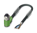 Phoenix Contact SAC-5P-100-PUR/M12FR SH Sensor Cable 5P 90&deg; M12 Receptacle Free End 5 Positions 10 m 33 ft