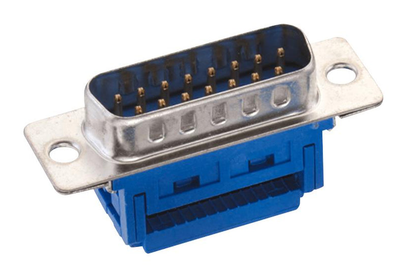 Wurth Elektronik 618015221823 D Sub Connector Standard Plug WR-DSUB Series 15 Contacts DA IDC / IDT