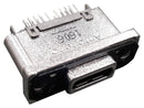 AMPHENOL COMMERCIAL PRODUCTS MUSBR-M5C1-30 USB Sealed Connector, USB Type C, USB 3.1, Receptacle, 24 Position, Panel Mount, IP67