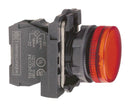 SCHNEIDER ELECTRIC XB5AVM4 LED Panel Mount Indicator, Red, 240 VAC, 22 mm, IP66, NEMA 4X, NEMA 13