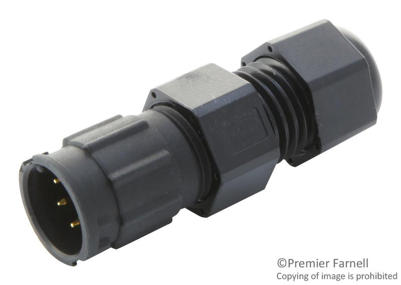 MULTICOMP 2CT3033-W07300 Circular Connector, Wateproof, Standard Size Series, Cable Mount Plug, 7 Contacts, Solder Pin