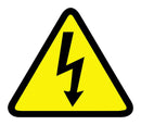 PANDUIT PESW-B-1Y Label, ISO Electric Shock, Warning, 25.4mm Triangle, Vinyl, Black on Yellow, 10