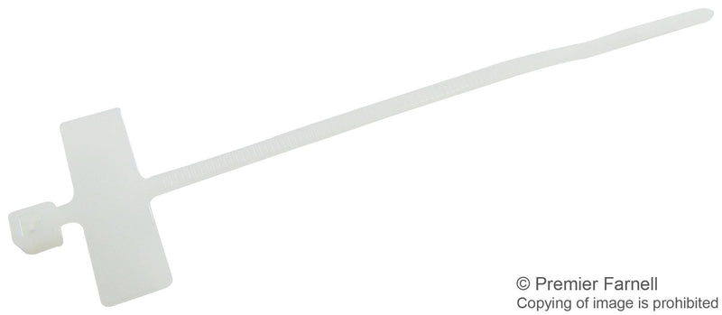 PANDUIT PLM1M-C Cable Tie, Pan Ty&reg; ID Marker Wrap, Nylon 6.6 (Polyamide 6.6), Natural, 99 mm, 2.5 mm, 19 mm, 18 lb