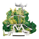 WAGO 2002-2237 DIN Rail Mount Terminal Block, 4 Ways, 22 AWG, 12 AWG, 4 mm&sup2;, Clamp, 20 A
