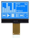 MIDAS MCCOG128064B12W-BNMLW Graphic LCD, 128 x 64 Pixels, White on Blue, 3.3V, Parallel, English, Japanese, Transmissive