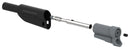 TENMA 76-007 Banana Test Connector, 4mm, Plug, Cable Mount, 36 A, 1 kV, Nickel Plated Contacts, Black