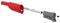 TENMA 76-1280 Banana Test Connector, 4mm, Plug, Cable Mount, 36 A, 1 kV, Nickel Plated Contacts, Red