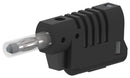 TENMA 76-1648 Banana Test Connector, 4mm, Plug, Cable Mount, 36 A, 70 V, Nickel Plated Contacts, Black
