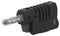 TENMA 76-1648 Banana Test Connector, 4mm, Plug, Cable Mount, 36 A, 70 V, Nickel Plated Contacts, Black