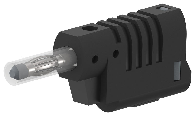 TENMA 76-1648 Banana Test Connector, 4mm, Plug, Cable Mount, 36 A, 70 V, Nickel Plated Contacts, Black